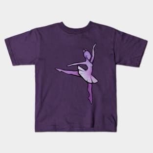 Purple Ballerina Kids T-Shirt